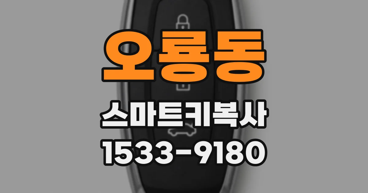 오룡동 스마트키복사
