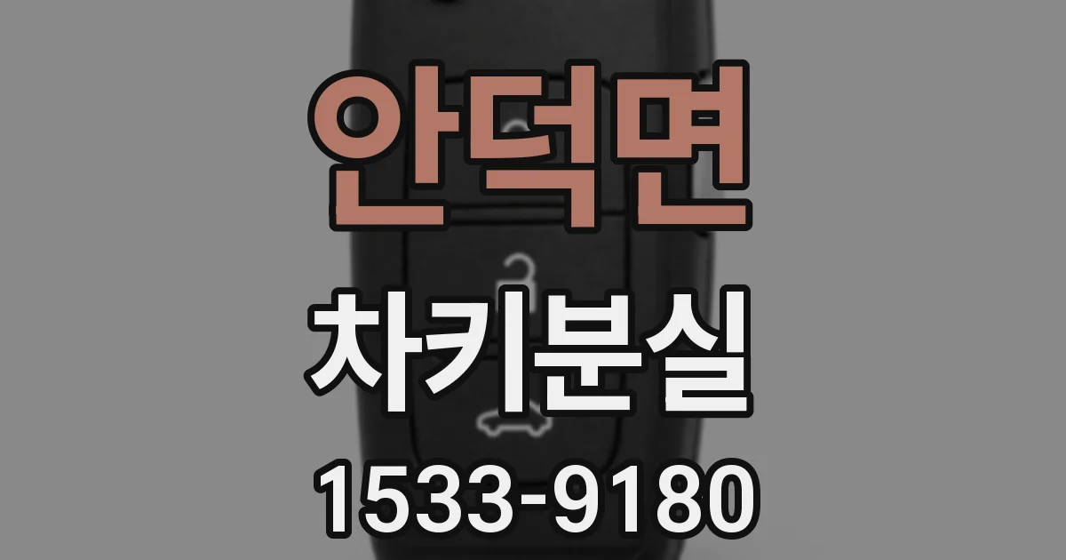 안덕면 차키분실