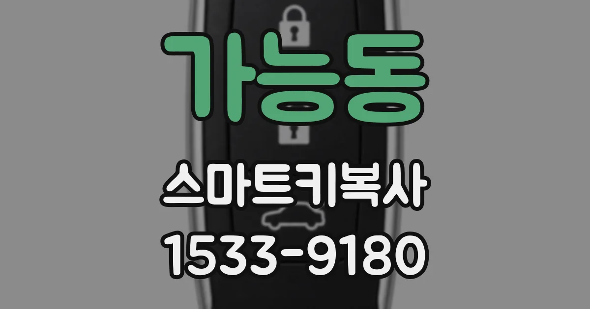 가능동 스마트키복사