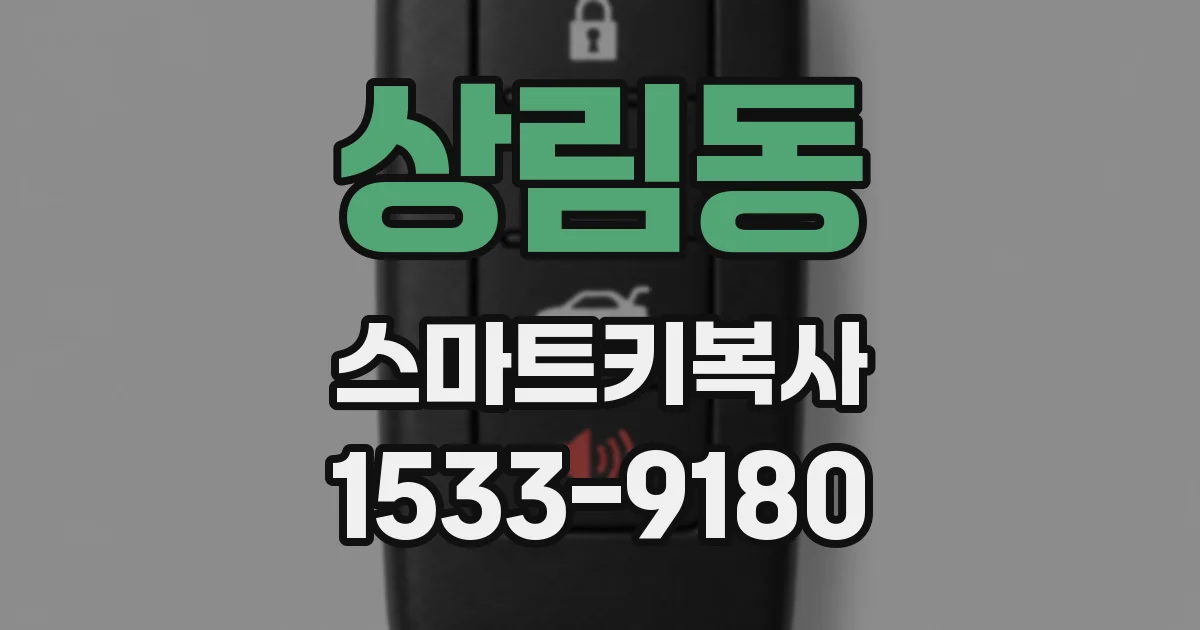 상림동 스마트키복사