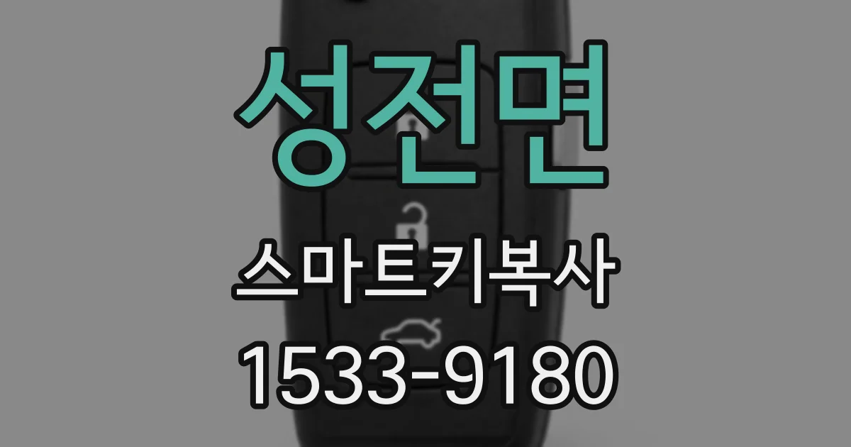 성전면 스마트키복사