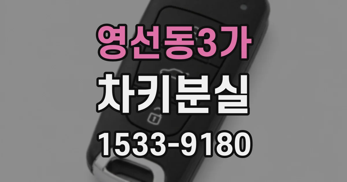영선동3가 차키분실