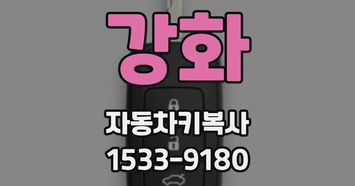 강화 자동차키복사