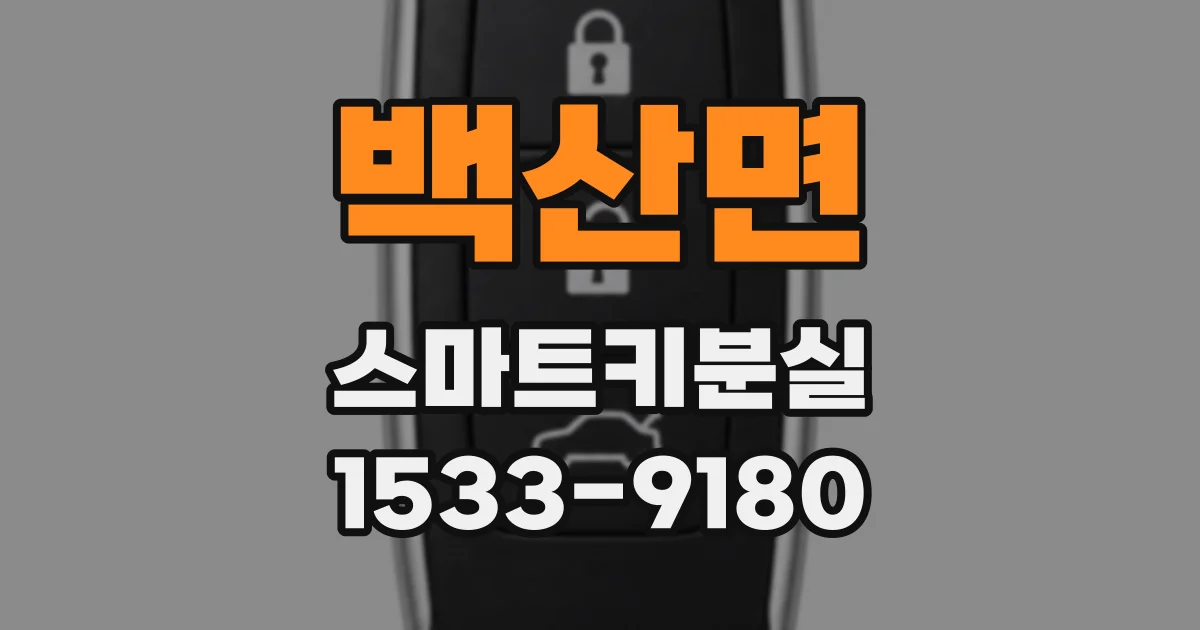 백산면 스마트키분실