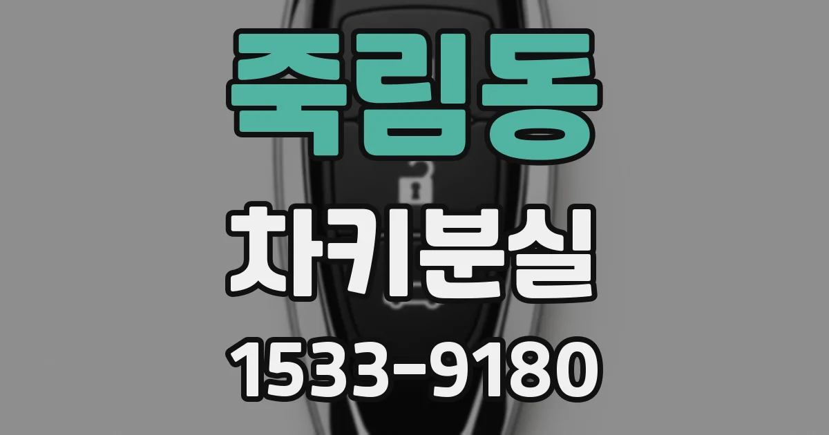 죽림동 차키분실