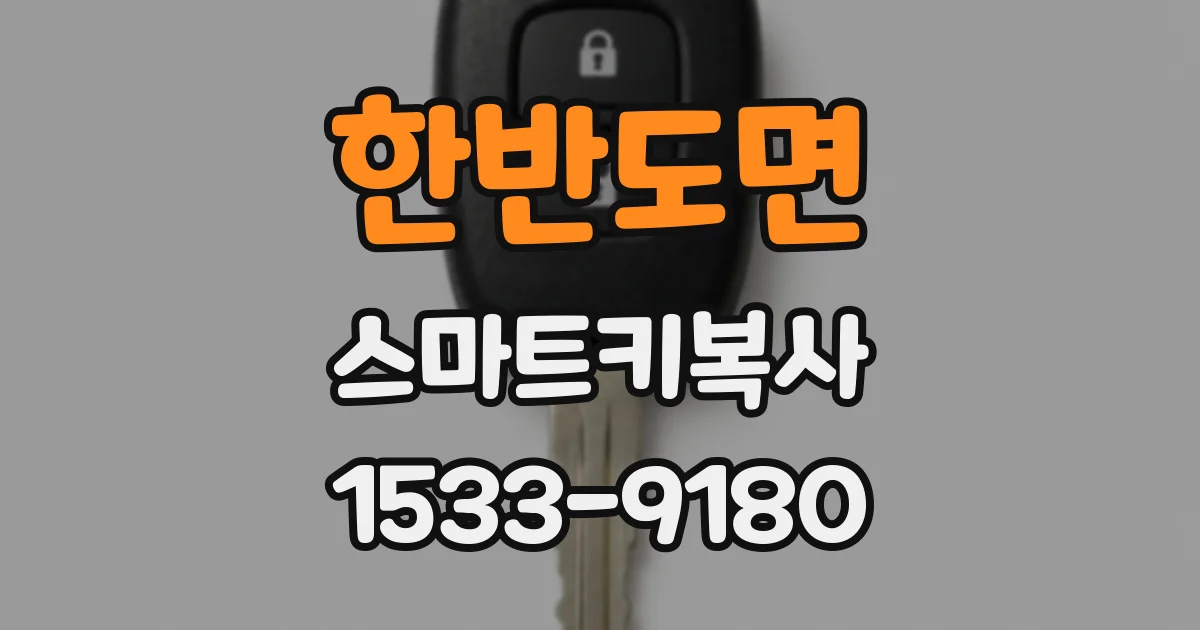 한반도면 스마트키복사