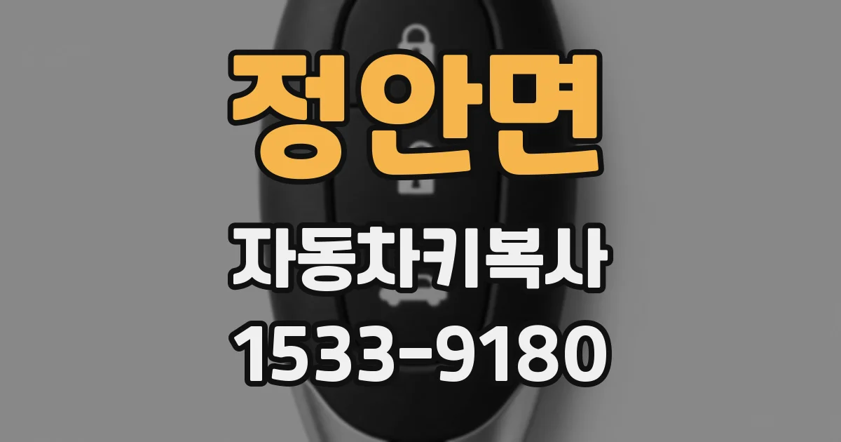 정안면 자동차키복사