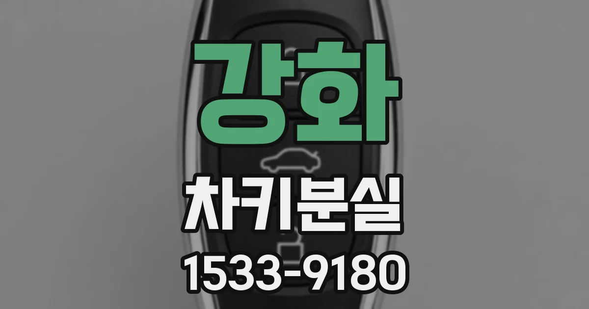 강화 차키분실