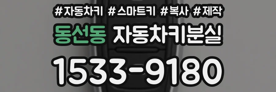 동선동 자동차키분실
