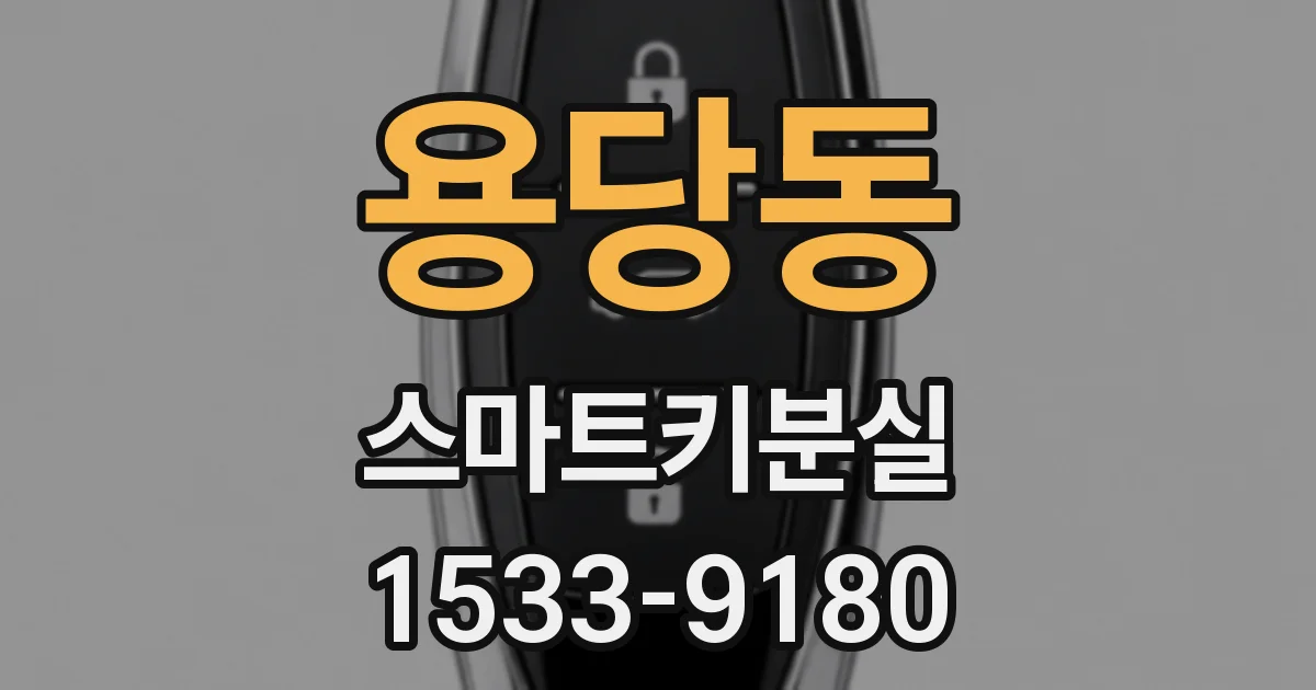 용당동 스마트키분실