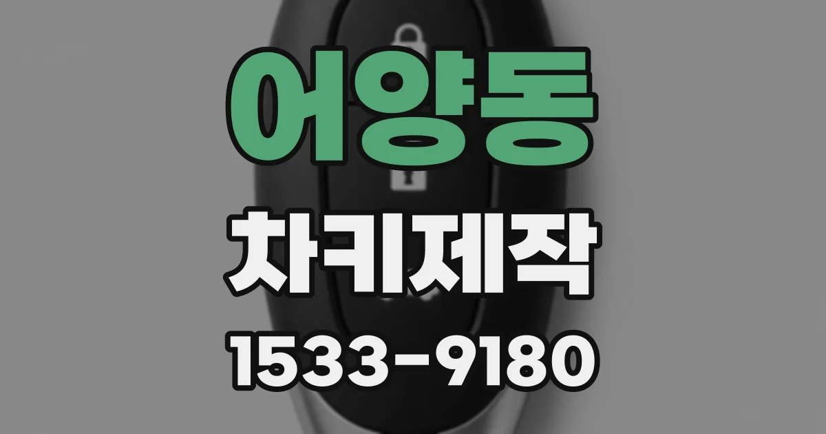 어양동 차키제작