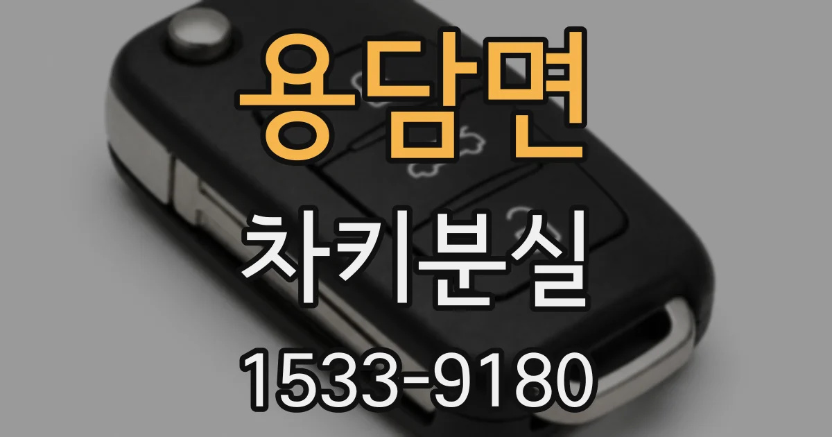 용담면 차키분실