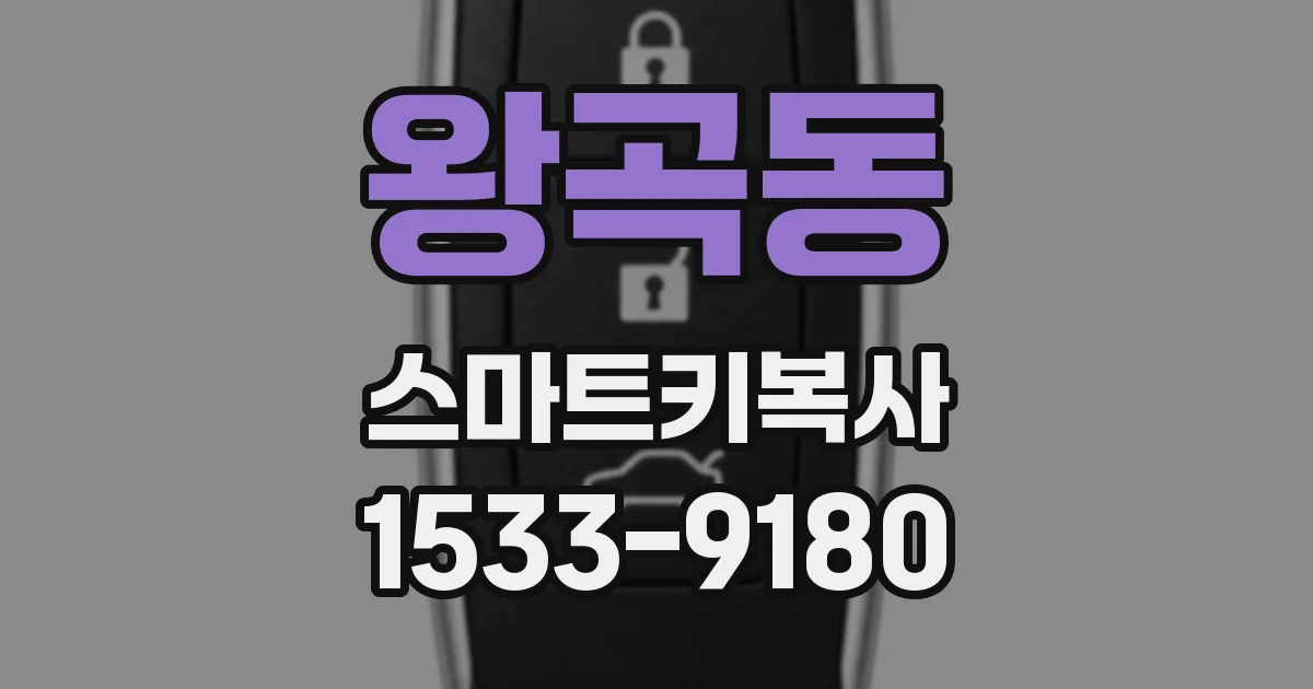 왕곡동 스마트키복사