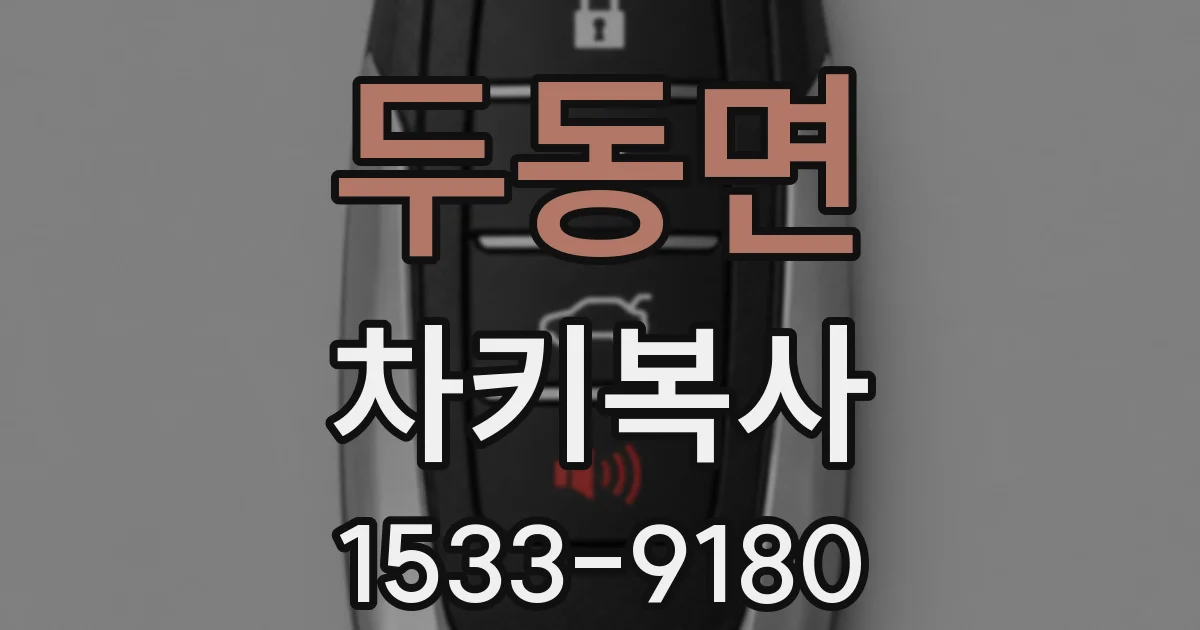 두동면 차키복사