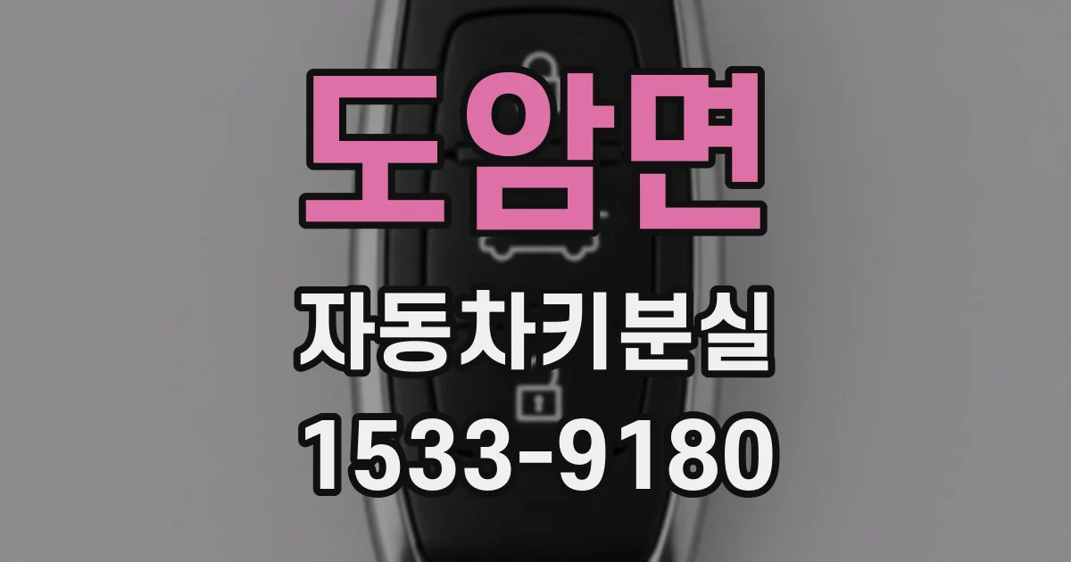 도암면 자동차키분실