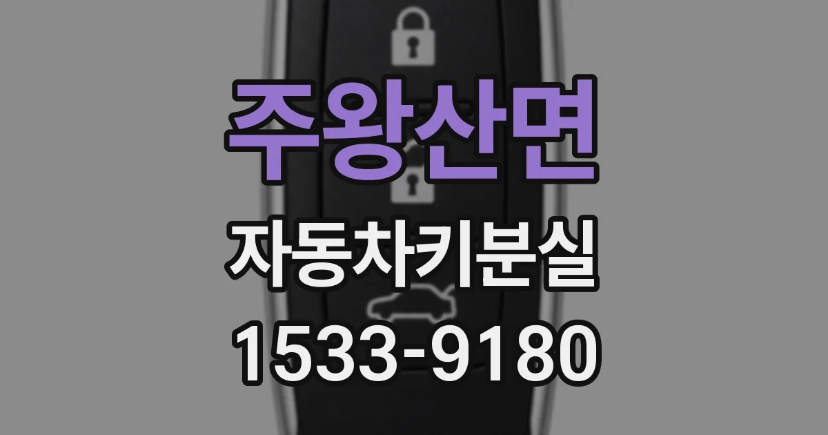 주왕산면 자동차키분실