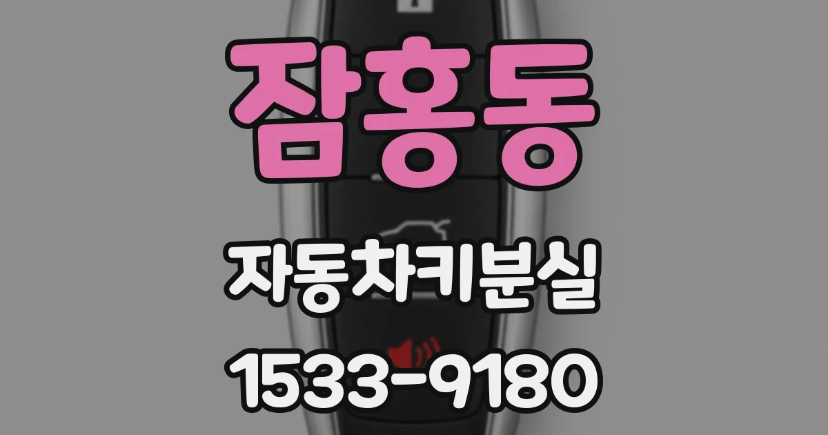 잠홍동 자동차키분실
