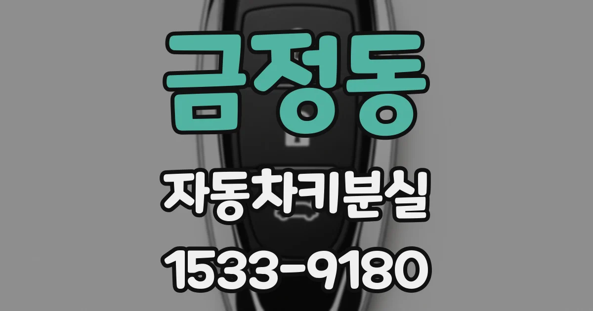 금정동 자동차키분실