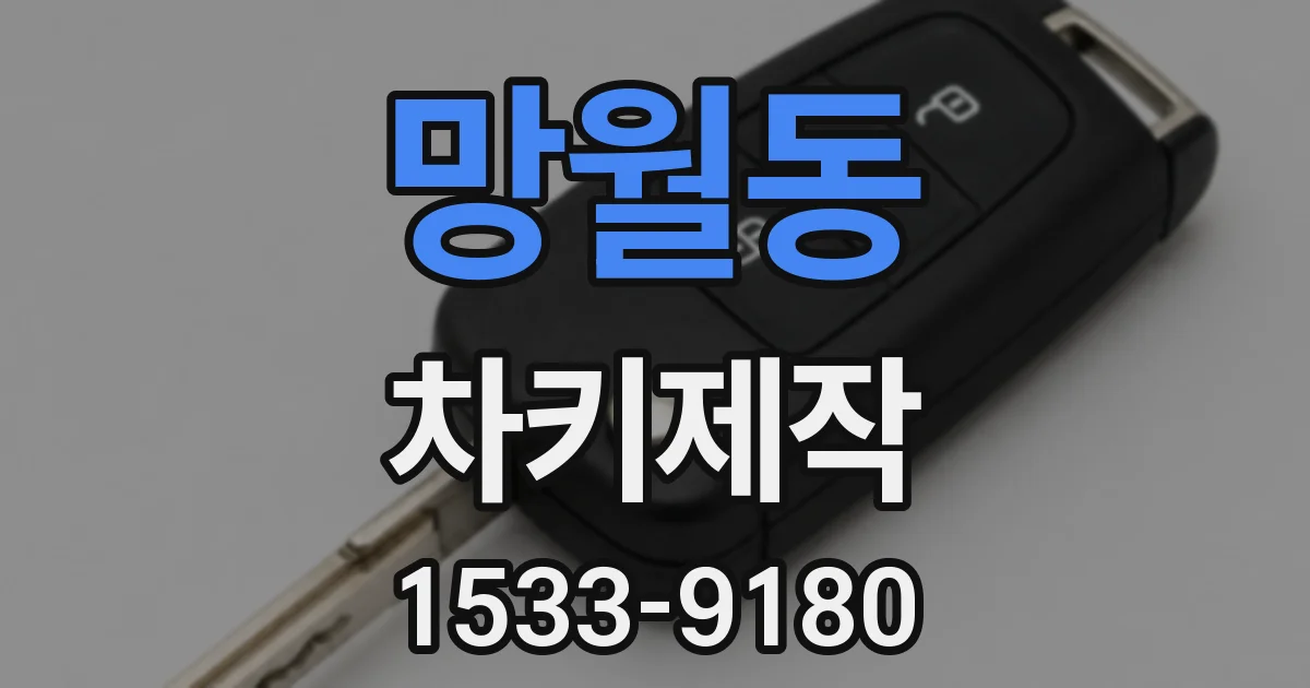 망월동 차키제작