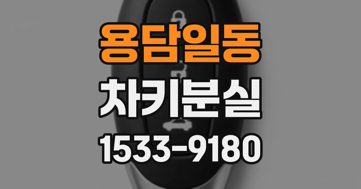 용담일동 차키분실
