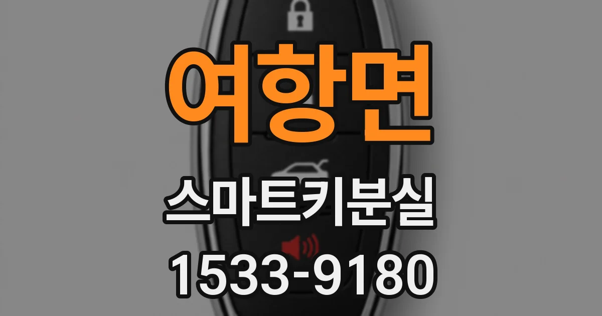 여항면 스마트키분실