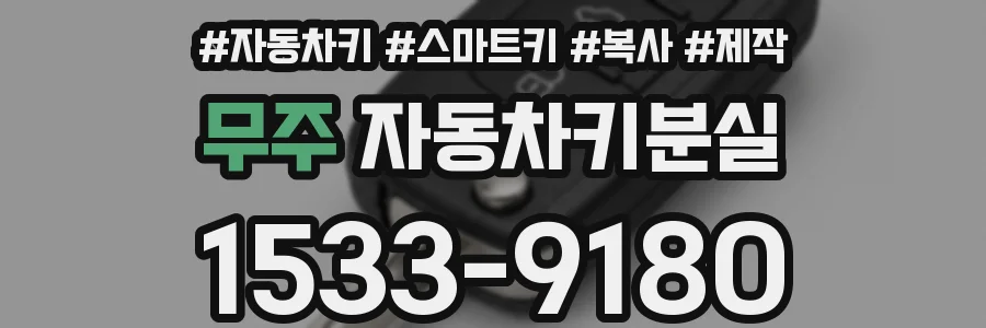 무주 자동차키분실