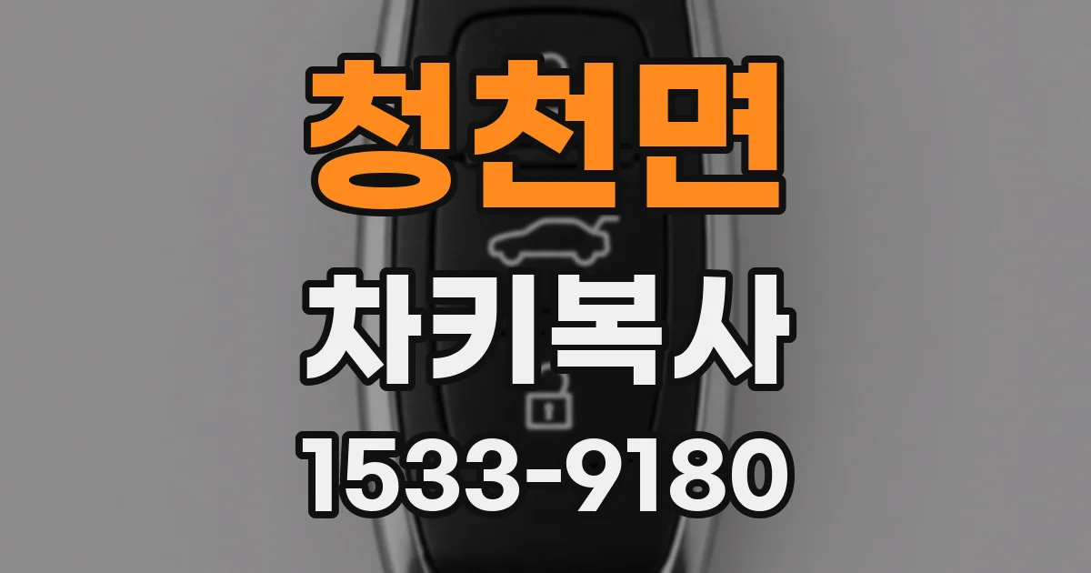 청천면 차키복사