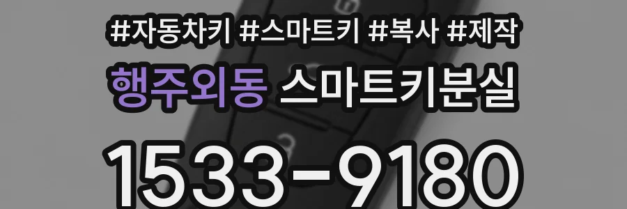 행주외동 스마트키분실