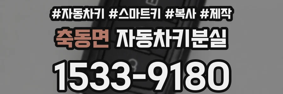 축동면 자동차키분실