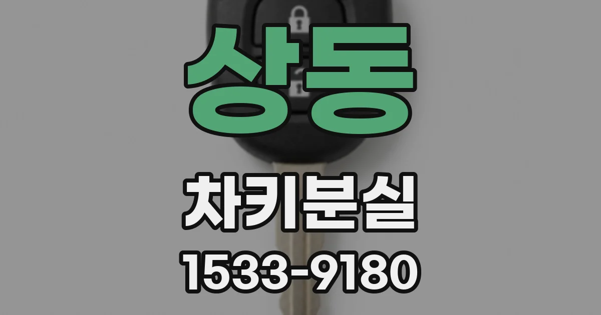 상동 차키분실