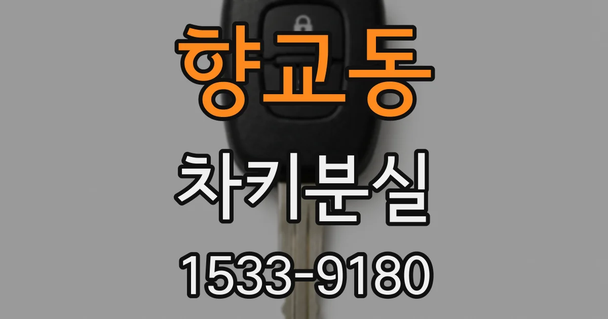 향교동 차키분실