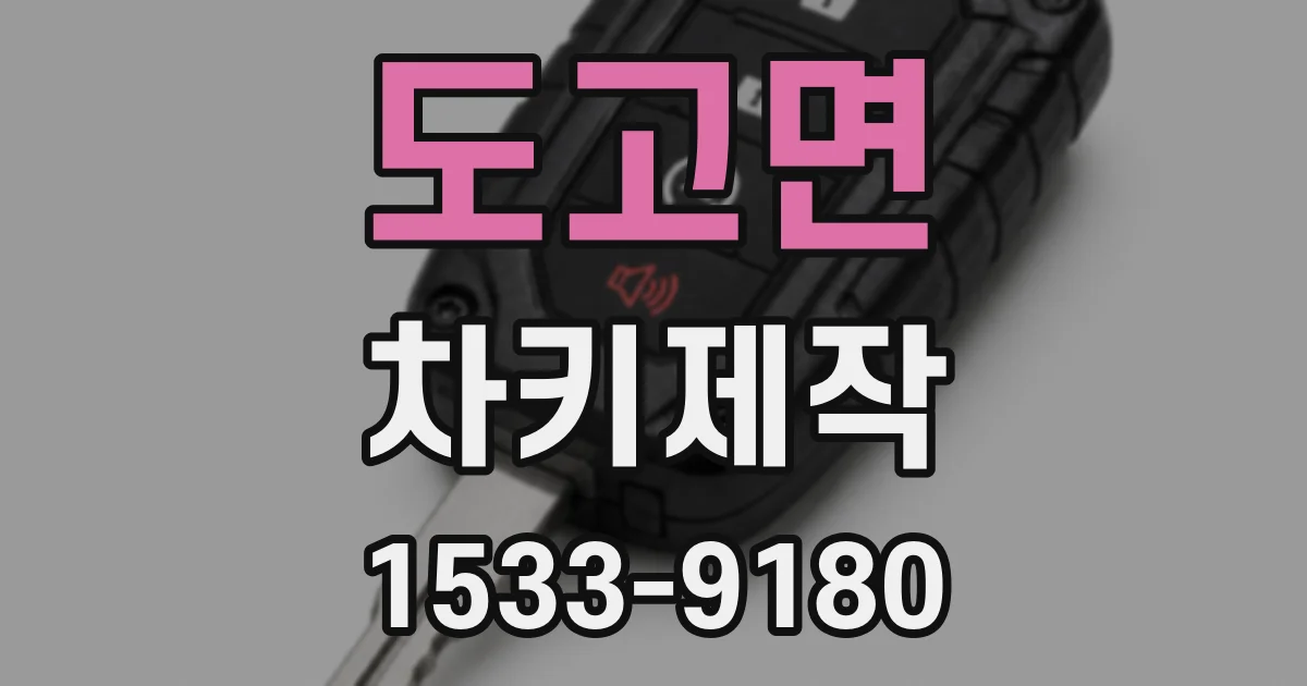 도고면 차키제작
