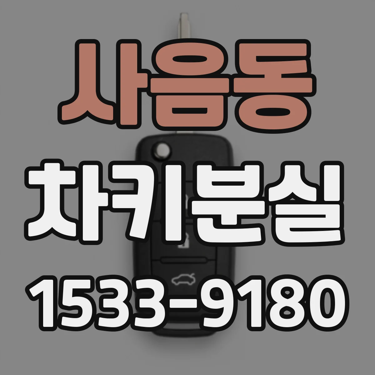 사음동 차키분실