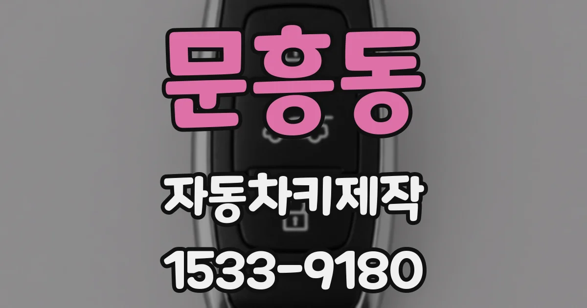 문흥동 자동차키제작