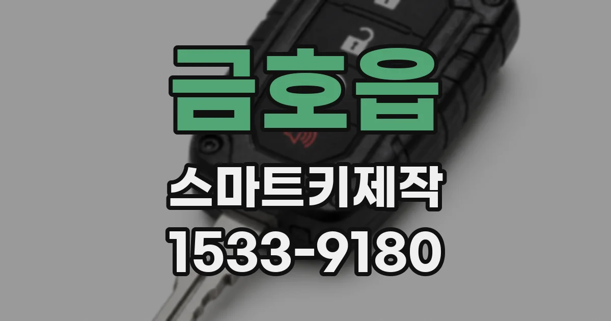 금호읍 스마트키제작