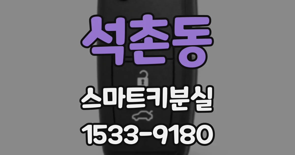 석촌동 스마트키분실