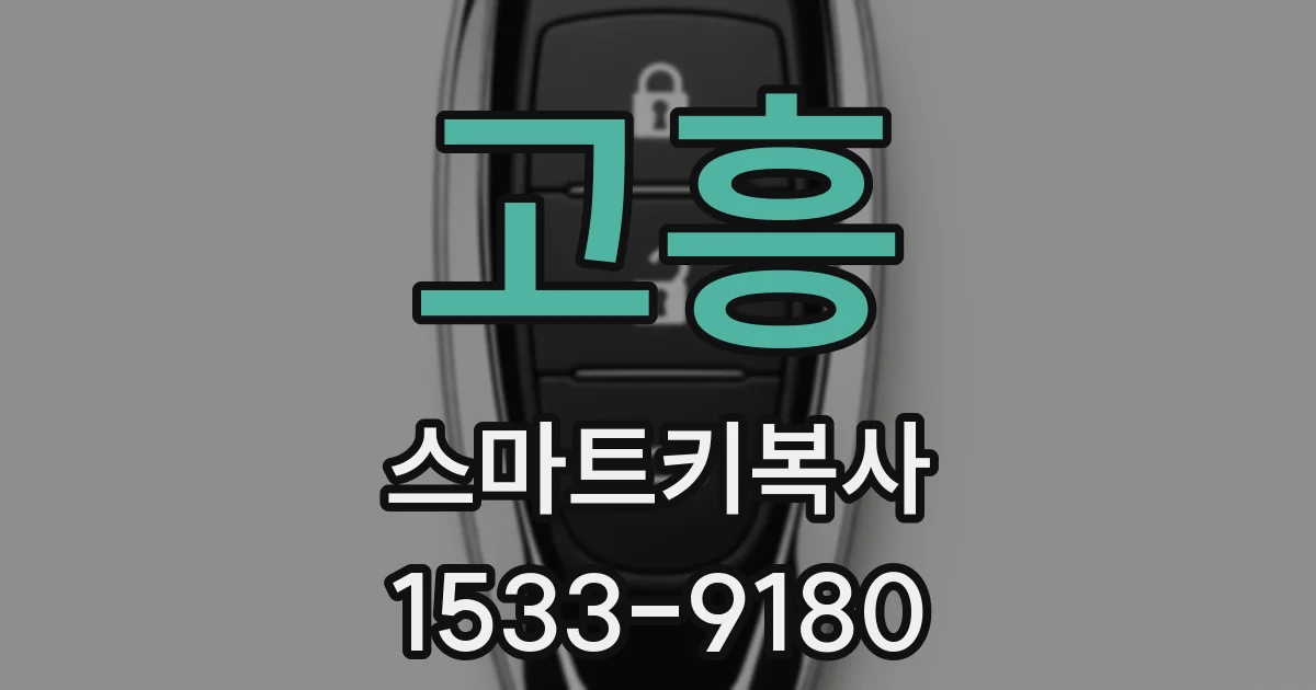 고흥 스마트키복사
