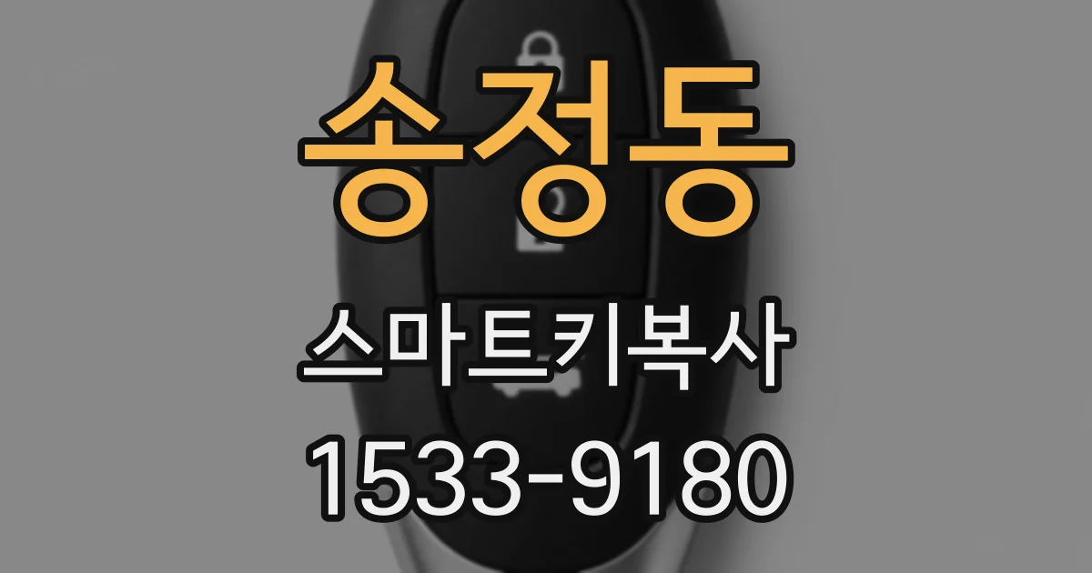 송정동 스마트키복사