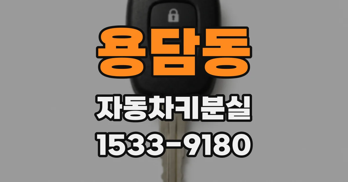 용담동 자동차키분실