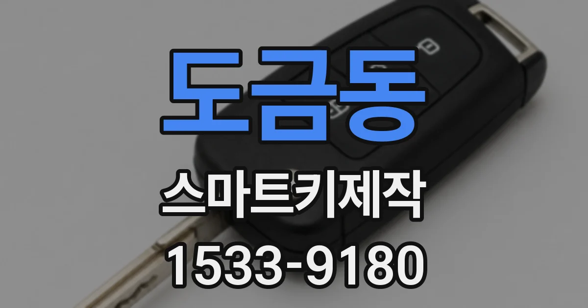 도금동 스마트키제작