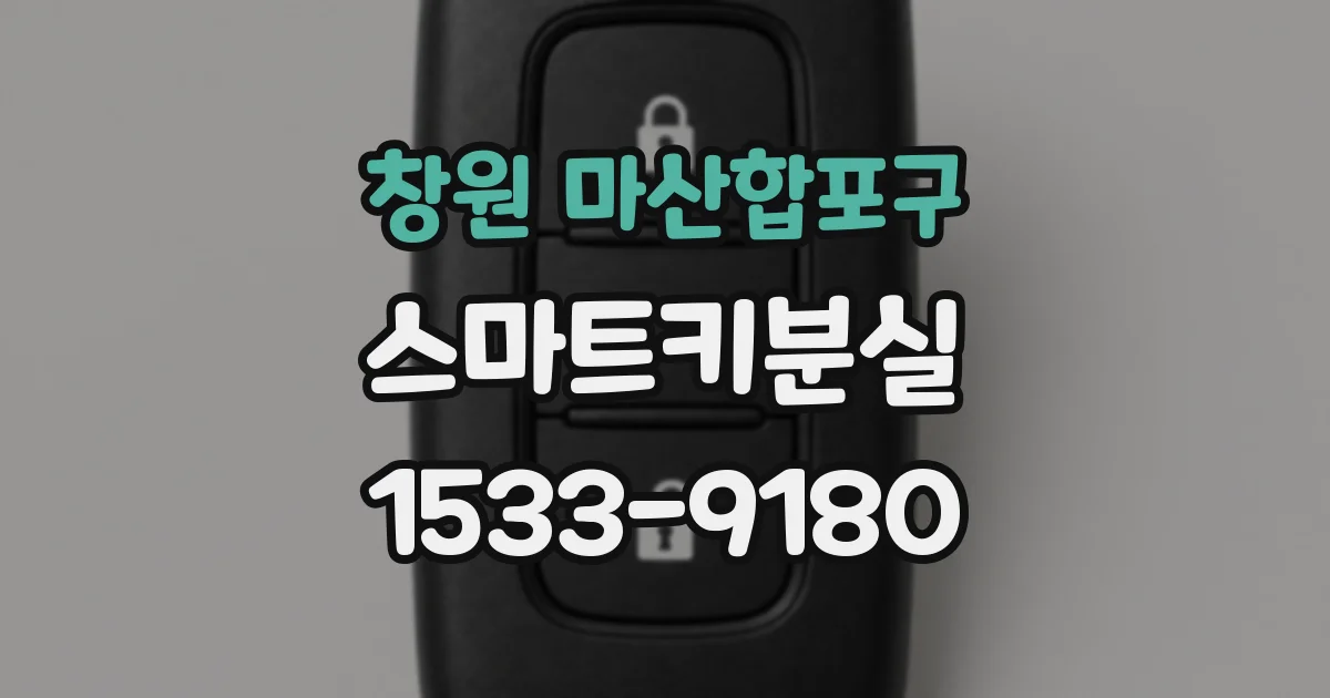 창원 마산합포구 스마트키분실