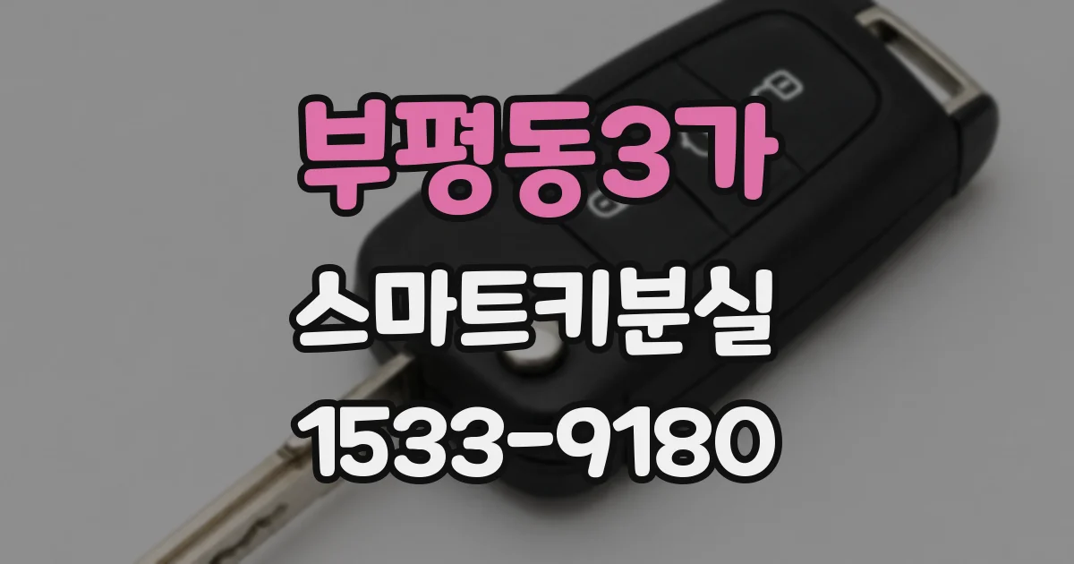 부평동3가 스마트키분실