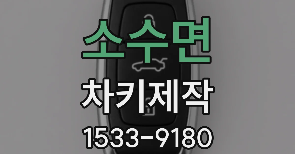 소수면 차키제작