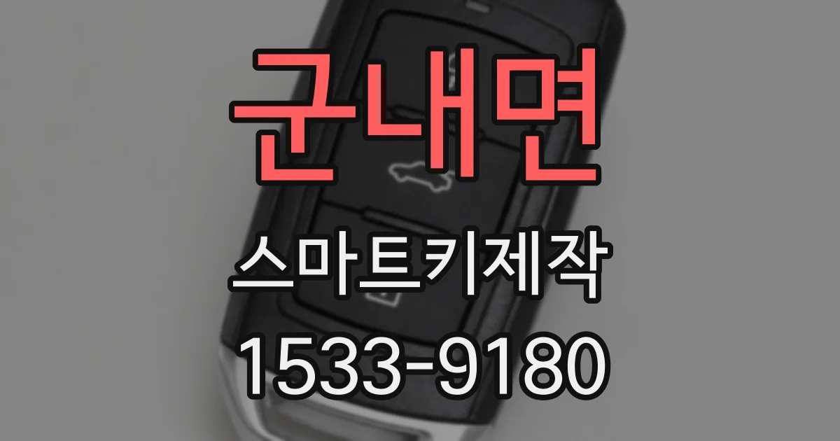 군내면 스마트키제작