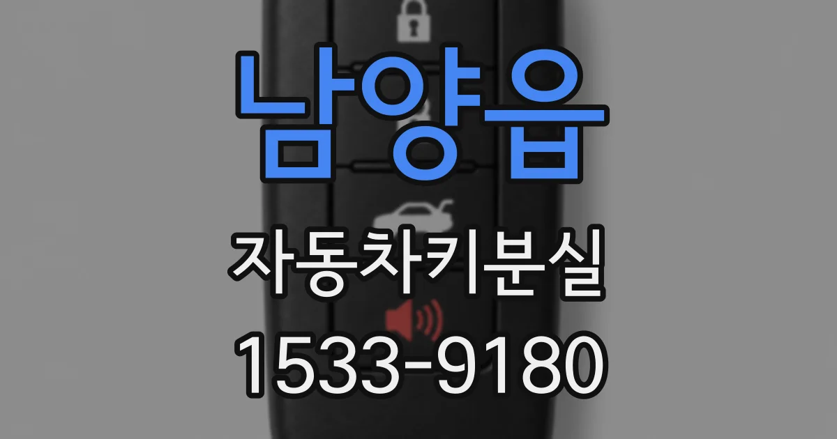 남양읍 자동차키분실