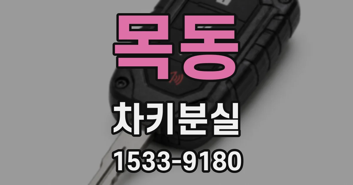 목동 차키분실