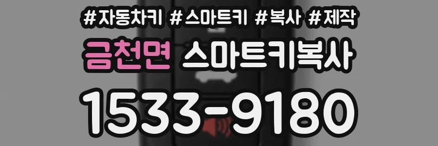 금천면 스마트키복사