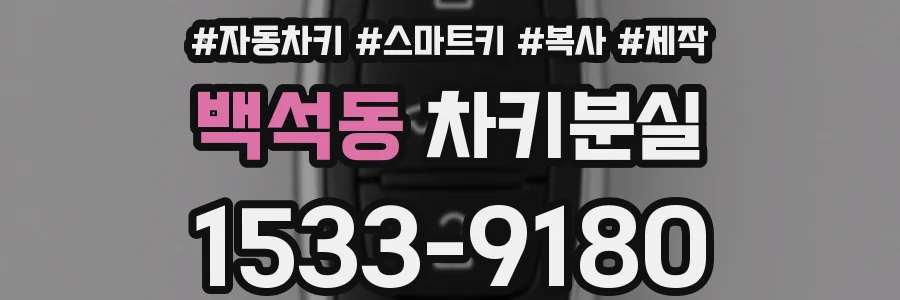 백석동 차키분실