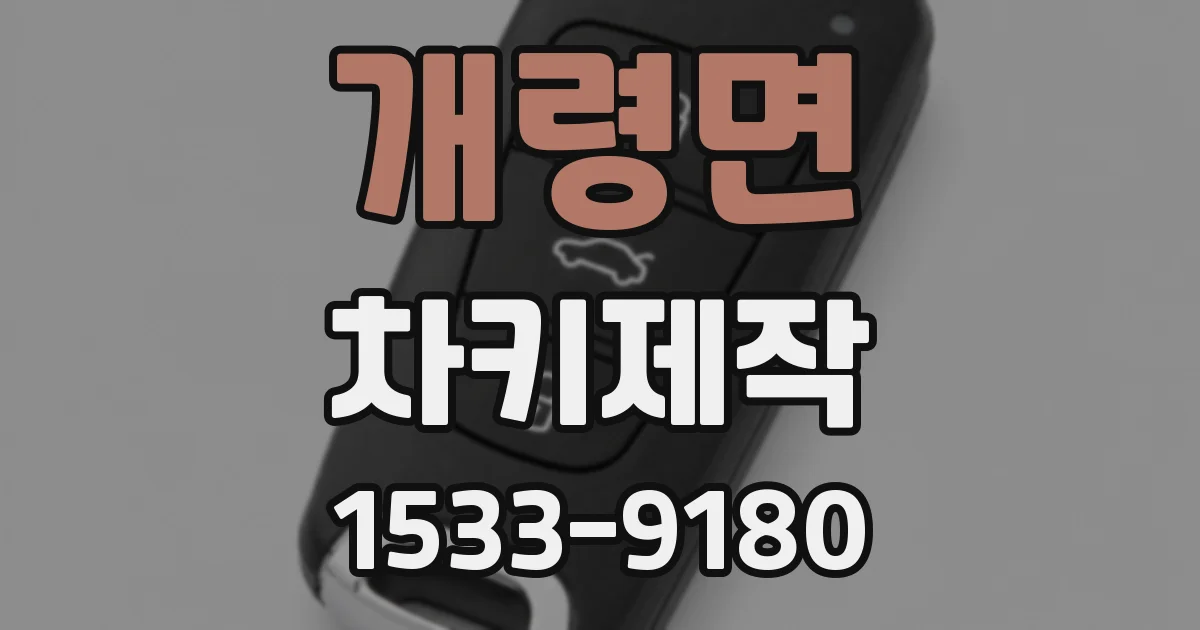 개령면 차키제작