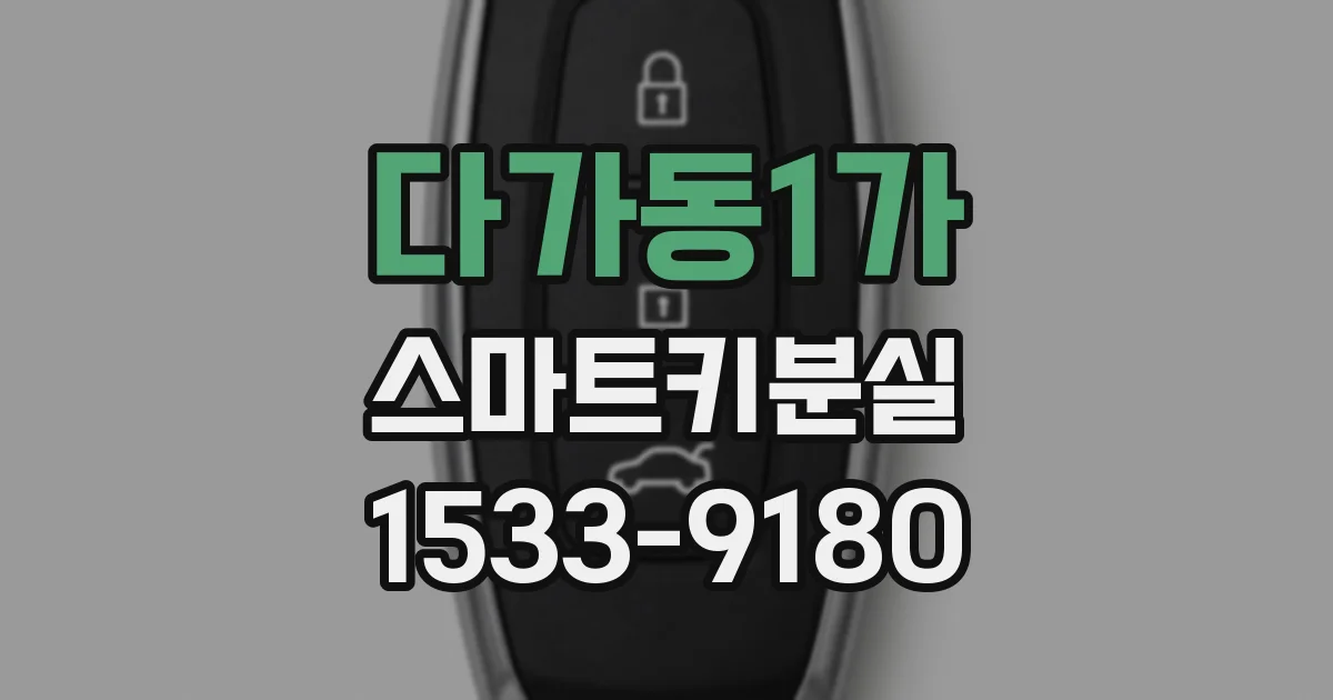 다가동1가 스마트키분실